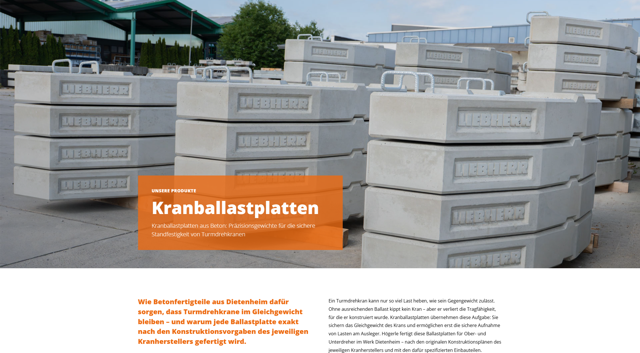 Vorschau der Produktseite Kranballastplatten